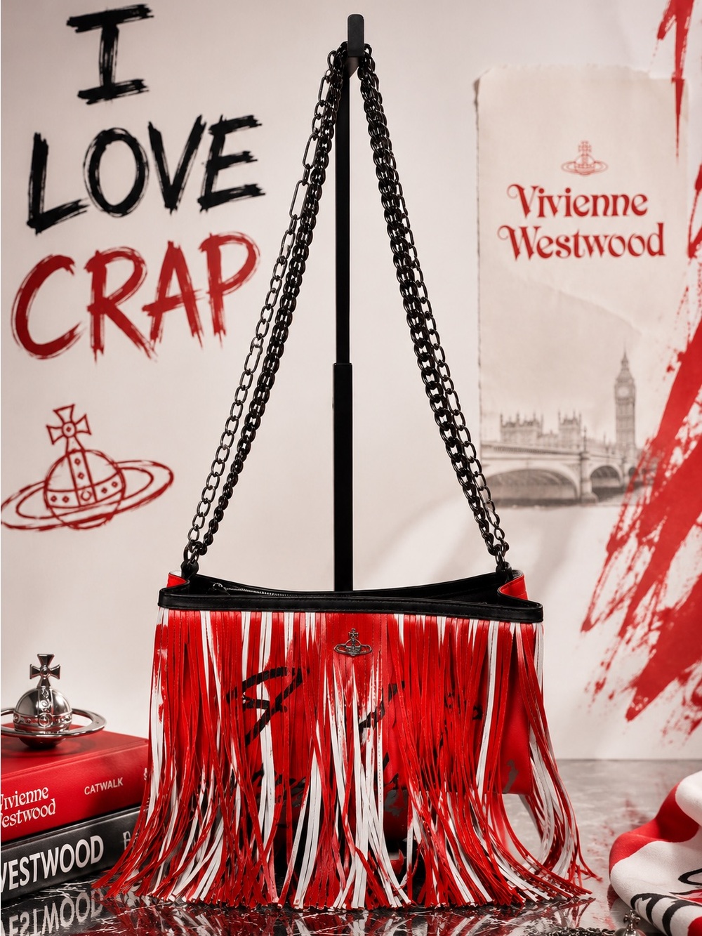 Vivienne Westwood Rare Japan Fringe Shoulder Bag/Crossbody